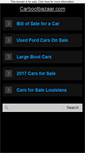 Mobile Screenshot of carbootbazaar.com