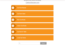 Tablet Screenshot of carbootbazaar.com